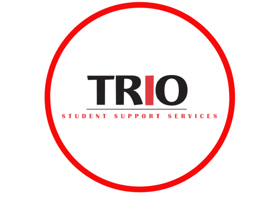 Trio written in large all caps letters. Directly beneath it are the words student support services.