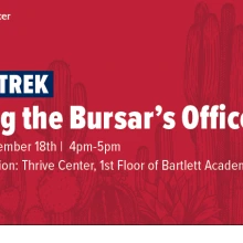 Thrive Trek: Visiting the Bursar Office