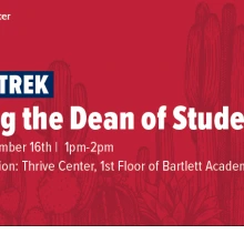 Thrive Trek: Visiting the Dean of Students Office